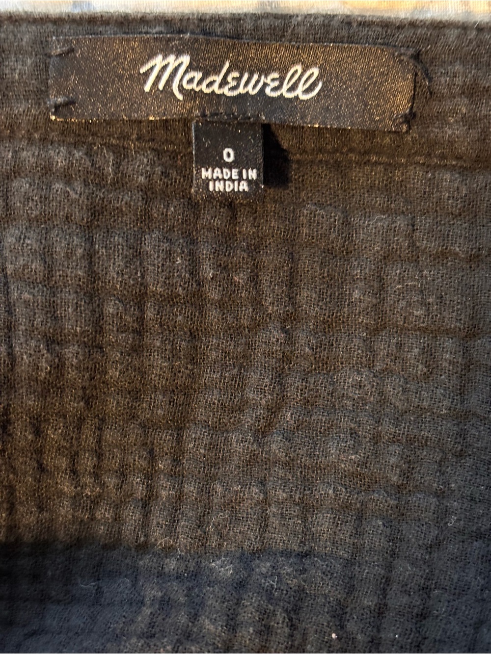Madewell Black Lightspun Tiered Button Front Midi Dress Women’s Size 0 - Picture 6 of 14
